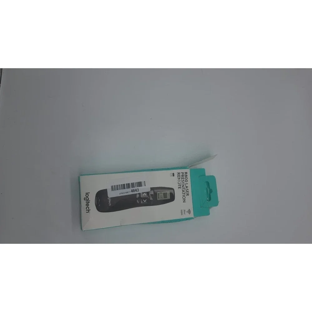 Logitech R800 Wireless Presenter Remote Green Laser Pointer LCD Screen 100ft